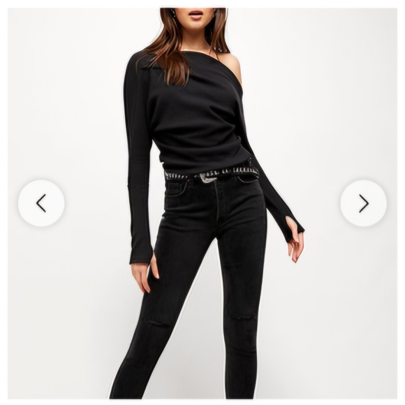 Free People Off The Shoulder Top - Picture 2 of 3